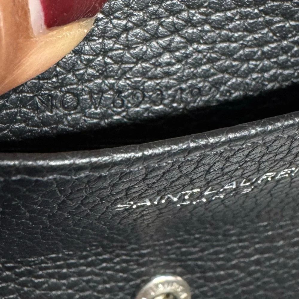 Saint Laurent CASSANDRE Business Bifold Card Holder/ Wallet P0300